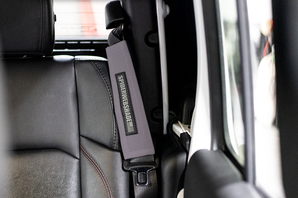 SPIDERWEBSHADE Product Grey Seatbelt Silencers JT4D