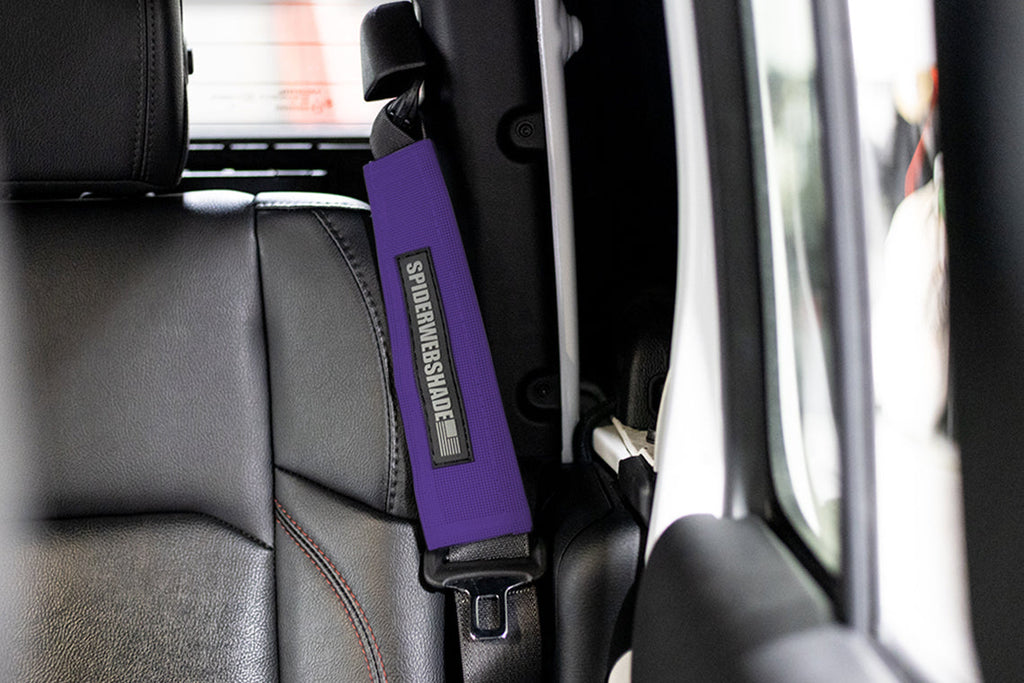 SPIDERWEBSHADE Product Purple Seatbelt Silencers JT4D
