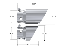 Load image into Gallery viewer, MBRP Exhaust Exhaust Tail Pipe Tip T304 Stainless Steel. - T5111