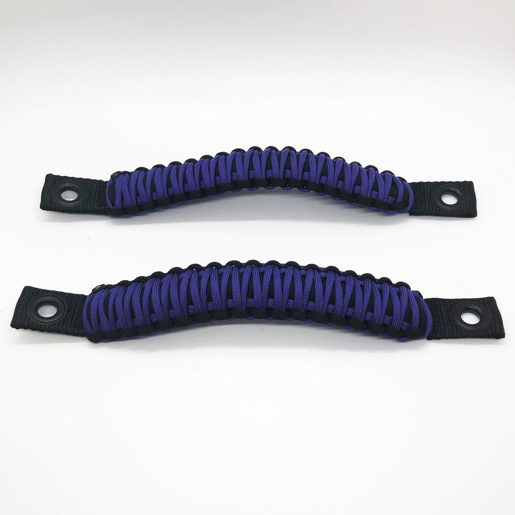 Bartact Jeep Wrangler Grab Handles Paracord JK Sound Bar Rear Side Pair Black/Purple TAOGHRPBV