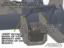 Load image into Gallery viewer, Artec Industries Axle Brackets Dana 30 HD LCA Brackets Normal Hole Artec Industries - TJ3012