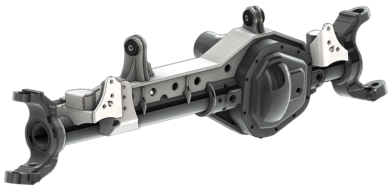 Artec Industries Axle Truss TJ 1 Ton Front Dana 60 85-97 Swap Kit W/Adjustable Truss Upper Link Mount Single Artec Industries - TJ6063