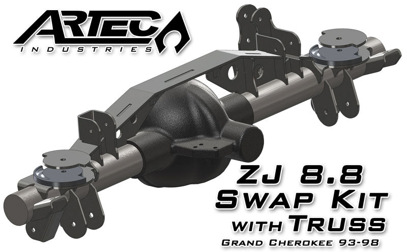 Artec Industries Axle Truss ZJ 8.8 Swap Kit W/Truss 93-98 Jeep Grand Cherokee Artec Industries - TR8802