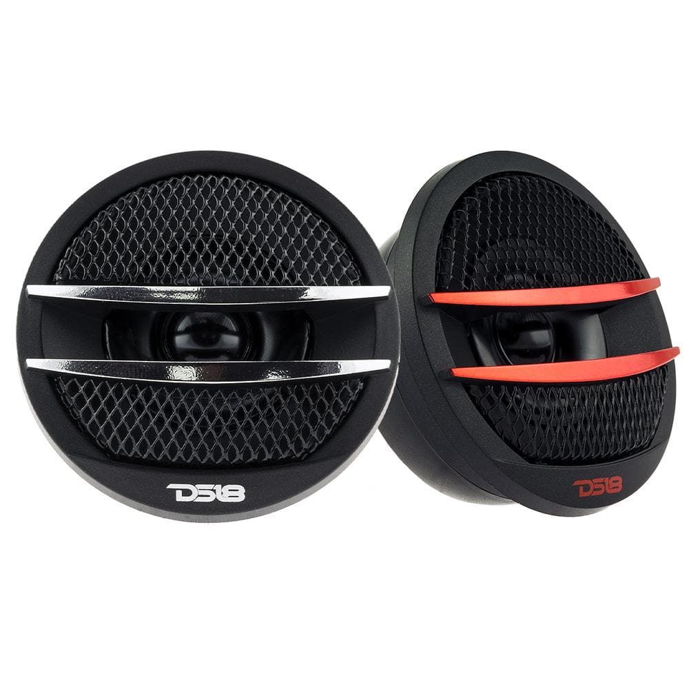 DS18 Tweeters 1.38 Inch Diamater .5 Inch VC Pei Dome Tweeter 200 Watts Red DS18 - TX1R