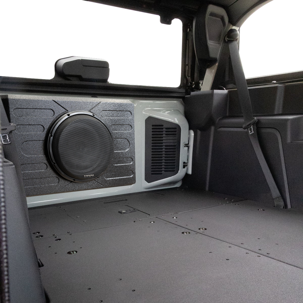 Stinger Off-Road Audio 12" Swing Gate-Mounted 800 Watt Loaded Subwoofer Enclosure for 2021+ Ford Bronco - Full Sized