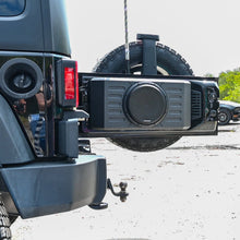 Load image into Gallery viewer, Stinger Off-Road Audio 12" Swing Gate-Mounted 800 Watt Loaded Subwoofer Enclosure for Jeep Wrangler JK/JKU and JL/JLU