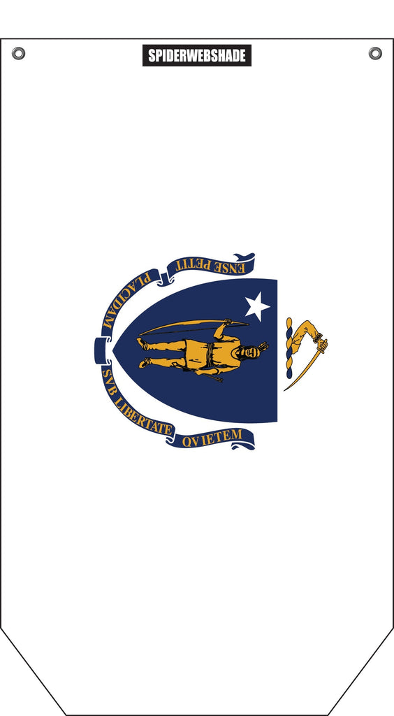 SPIDERWEBSHADE Massachusetts TRAILSAC PRINTED STATE FLAGS