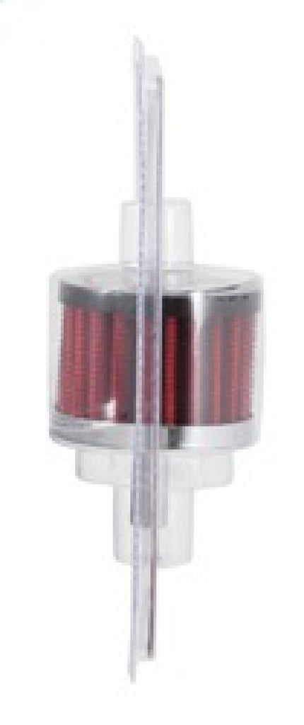 K&N Engineering Air Filters - Universal Fit K&N Steel Base Crankcase Vent Filter 0.375in Vent OD x 2in OD x 1.5in Height