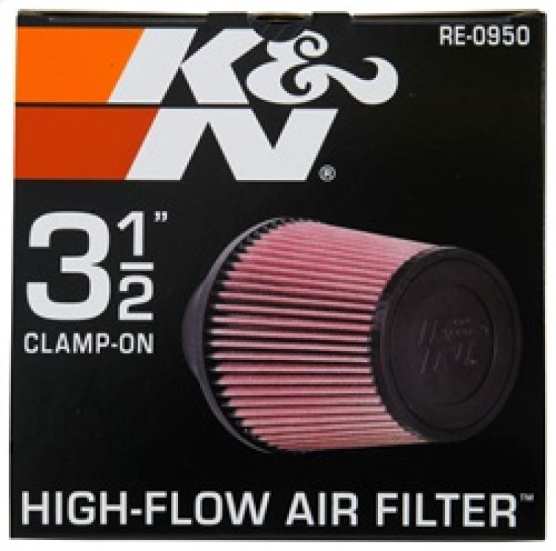 K&N Engineering Air Filters - Universal Fit K&N Universal Rubber Filter 3 1/2inch ID FLG / 6inch Base / 4-5/8inch Top / 6inch Height