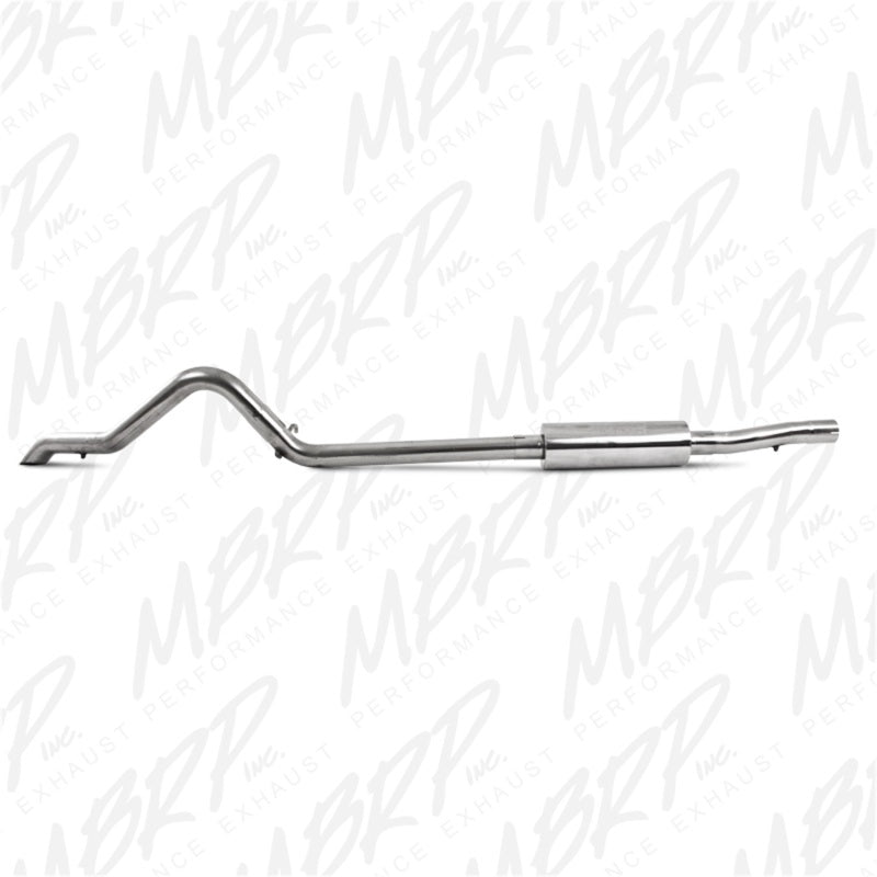 MBRP Catback MBRP 2007-2009 Jeep Wrangler (JK) 3.8L V6 4 dr Off-Road Tail Pipe Muffler before Axle