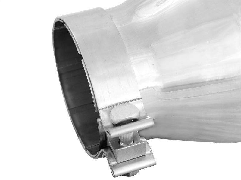 aFe Catback aFe Diesel Exhaust Tip Bolt On Polished 4in Inlet x 6in Outlet x 12in Length