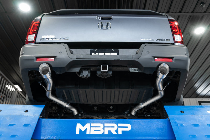 MBRP Catback MBRP 21-22 Honda Ridgeline Aluminized Steel 2.5in Cat-Back - Dual Split Rear Exit