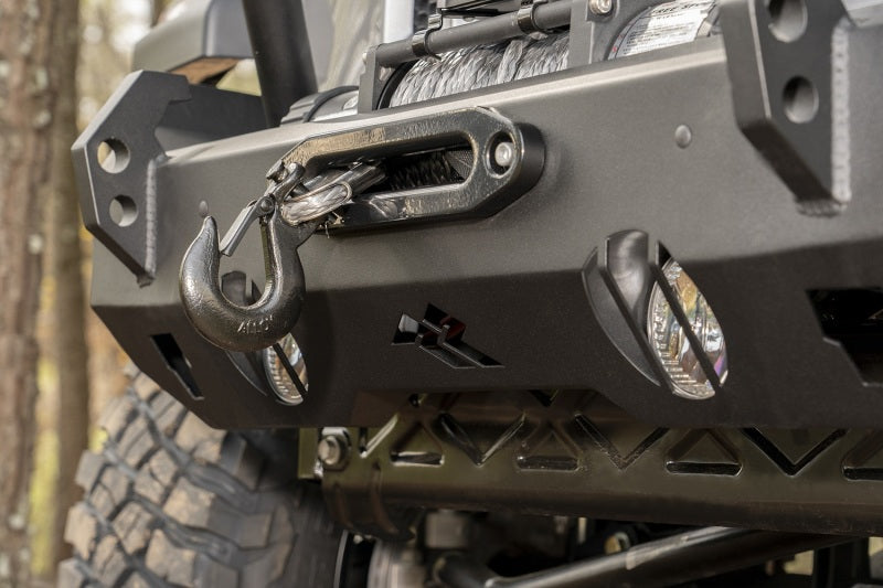 Rugged Ridge Bumpers - Steel Rugged Ridge HD Bumper Full Width Front 07-18 Jeep Wrangler JK 18-20 Jeep Wrangler JL 2020 JT