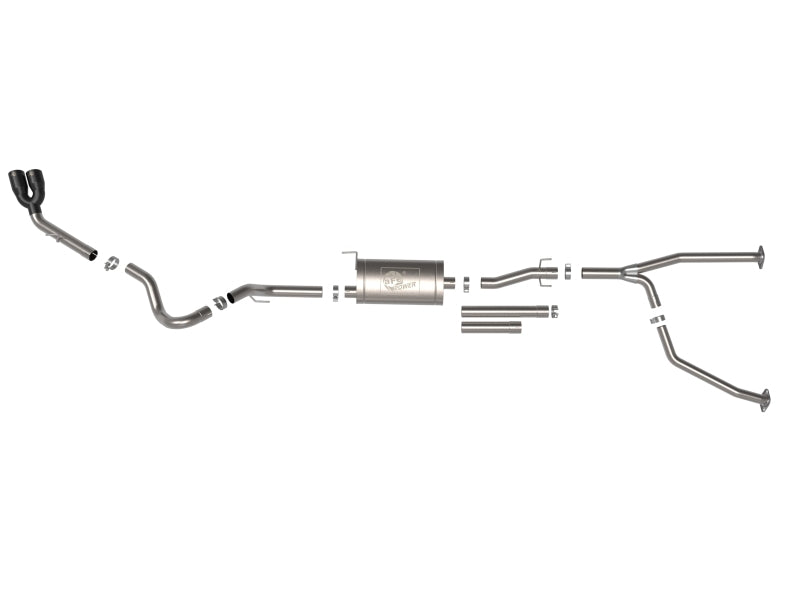 aFe Catback aFe 2022 Toyota Tundra V6-3.5L (tt) Vulcan Series 2.5in to 3in 304 SS Cat-Back Exhaust w/ Black Tip
