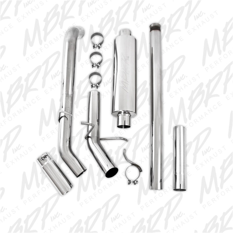 MBRP Catback MBRP 14 Chevy/GMC 1500 Silverado/Sierra 4.3L V6/5.3L V8 Single Side Exit T409 3in Cat Back Exhaust
