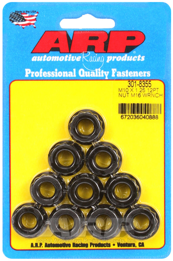 ARP Hardware Kits - Other ARP M10 x 1.25 (5) 12-Point Nut Kit (Pack of 10)