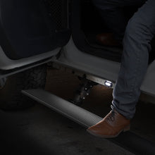 Load image into Gallery viewer, Go Rhino Running Boards Go Rhino 21-23 Ford Bronco 4dr E-BOARD E1 Electric Running Board Kit (No Drill) - Tex. Blk