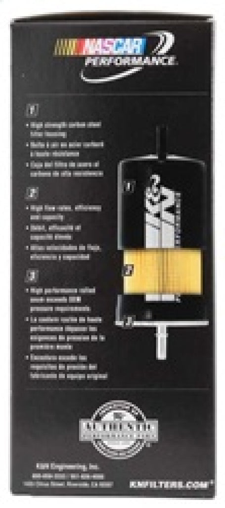 K&N Engineering Fuel Filters K&N Cellulose Media Fuel Filter 3in OD x 5.625in L