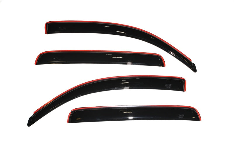 AVS Wind Deflectors AVS 05-15 Toyota Tacoma Double Cab Ventvisor In-Channel Front & Rear Window Deflectors 4pc - Smoke