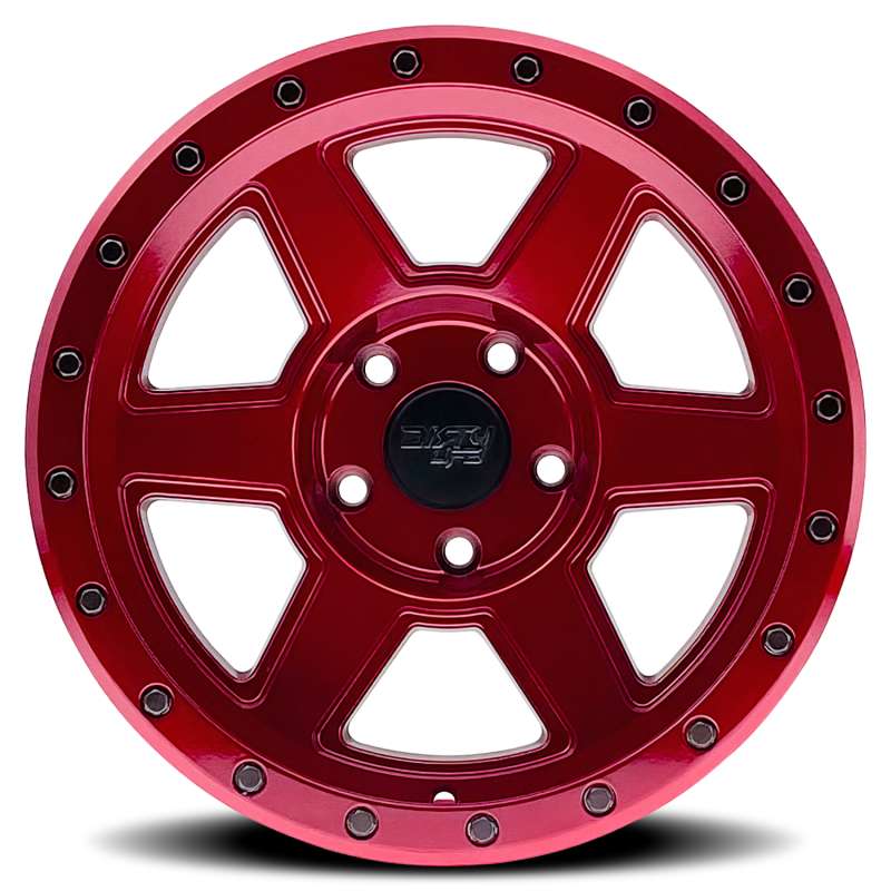 Dirty Life Wheels - Cast Dirty Life 9315 Compound 17x9 / 6x139.7 BP / -12mm Offset / 106mm Hub Crimson Candy Red Wheel