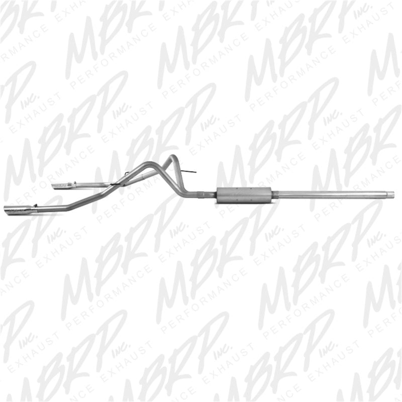 MBRP Catback MBRP 2004-2008 Ford F150 4.6/5.4L EC/CC-SB Cat Back Dual Split Rear