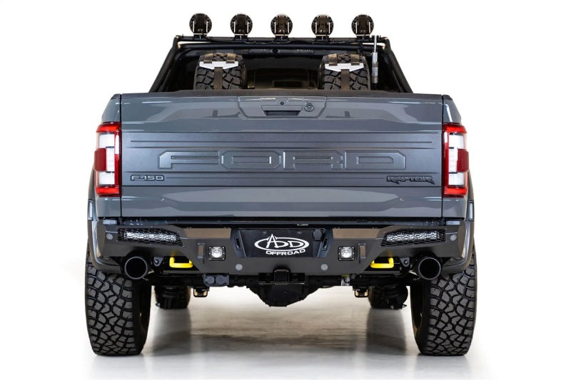 Addictive Desert Designs Bumpers - Steel Addictive Desert Designs 21-22 Ford Raptor HoneyBadger Rear Bumper