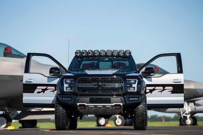 KC HiLiTES Light Bars & Cubes KC HiLiTES 17-18 Ford Raptor 57in. Pro6 Gravity LED 9-Light 180w Combo Beam Overhead Light Bar Sys