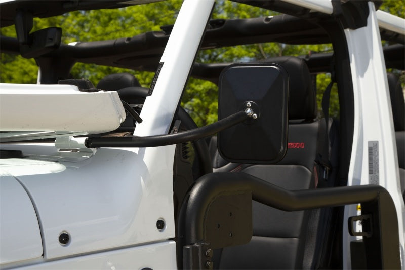 Rugged Ridge Exterior Trim Rugged Ridge 18-20 Jeep Wrangler JL/JT Rectangular Trail Mirror