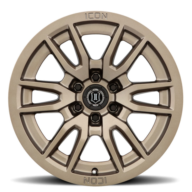 ICON Wheels - Cast ICON Vector 6 17x8.5 6x5.5 0mm Offset 4.75in BS 106.1mm Bore Bronze Wheel