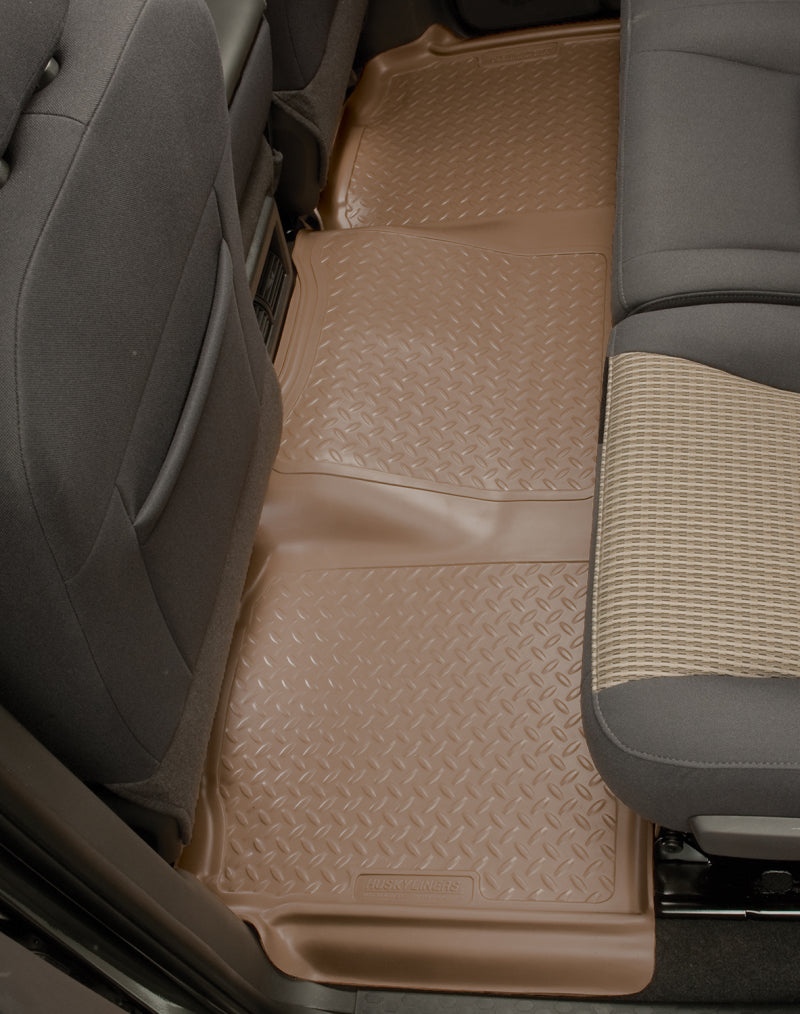 Husky Liners Floor Mats - Rubber Husky Liners 04 1/2-08 F-150 Super Cab Classic Style 2nd Row Black Floor Liners