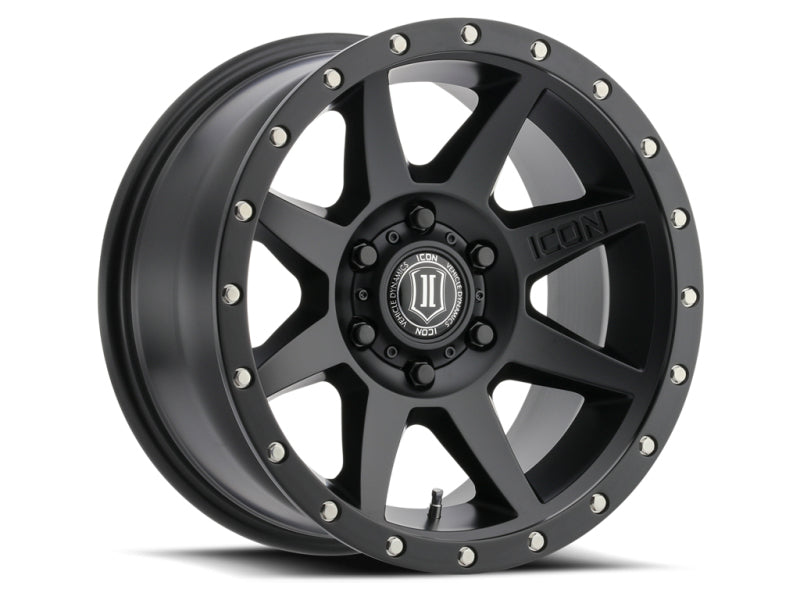 ICON Wheels - Cast ICON Rebound Pro 17x8.5 6x5.5 0mm Offset 4.75in BS 106.1mm Bore Satin Black Wheel