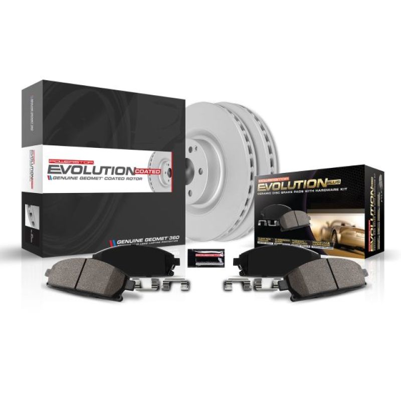 PowerStop Brake Kits - Performance Blank Power Stop 08-19 Cadillac Escalade Front Z17 Evolution Geomet Coated Brake Kit