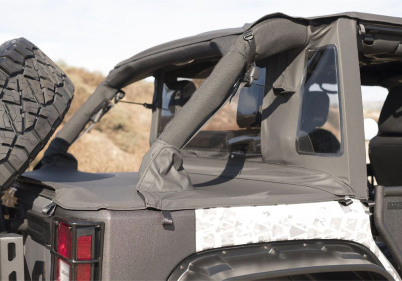 Rampage Soft Tops Rampage 2007-2018 Jeep Wrangler(JK) Unlimited 4-Door Trailview Tonneau Top - Black Diamond