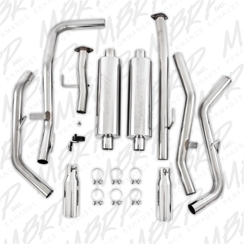 MBRP Catback MBRP 2009-2010 Toyota Tundra 5.7L EC-Std. & SB/CC-SB Cat Back Dual Split Side