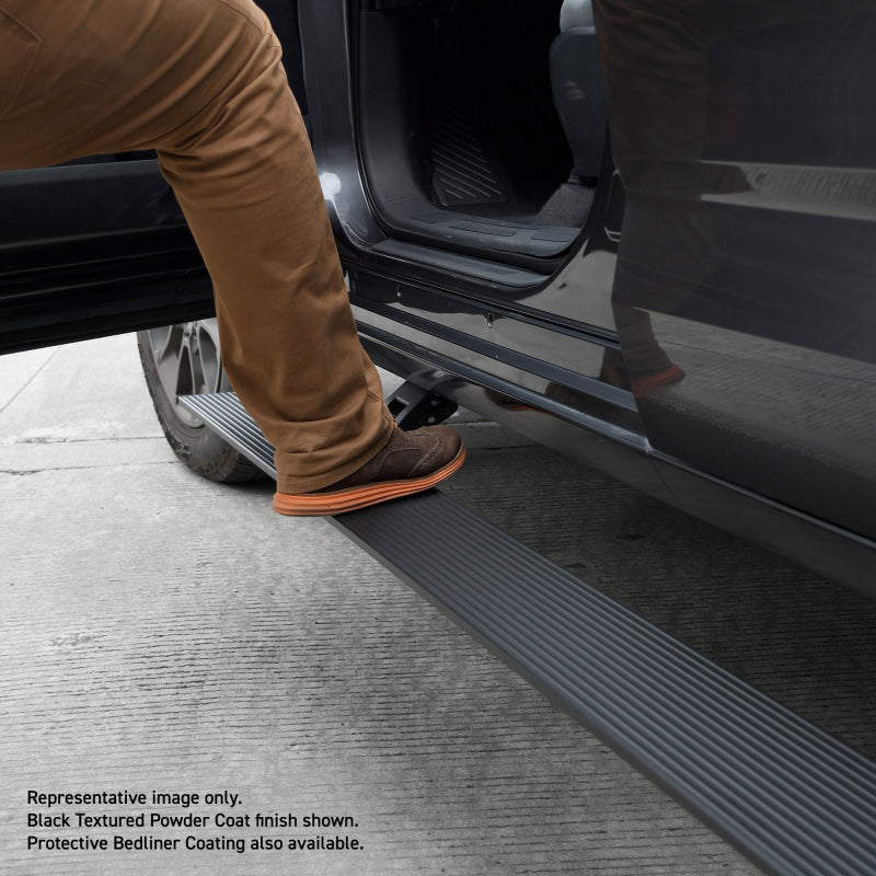 Go Rhino Running Boards Go Rhino 19-23 Chev Silverado 1500 & 20-23 25/3500HD CC 4dr E-BOARD E1 Running Board Kit - Tex. Blk