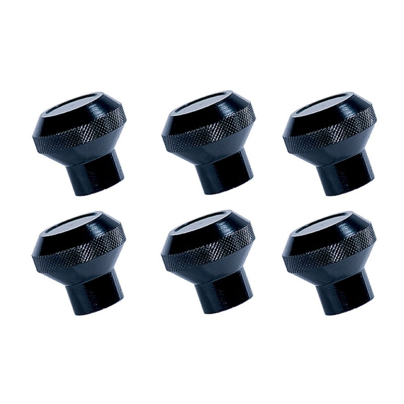 Rugged Ridge Dash & Interior Trim Rugged Ridge Billet Aluminum Dash Knob Set Black 76-86 Jeep CJ