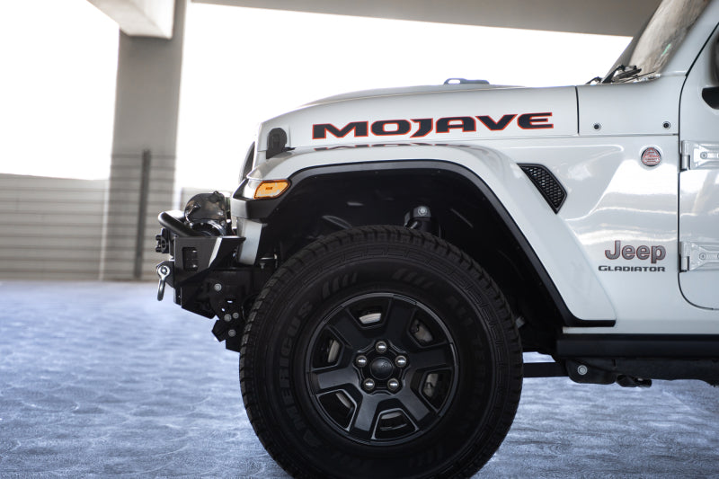 DV8 Offroad Bumpers - Steel DV8 Offroad 18-23 Jeep Wrangler JL / 20-23 Jeep Gladiator JT FS-7 Mid-Width Winch Front Bumper