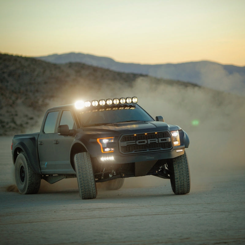 KC HiLiTES Light Bars & Cubes KC HiLiTES 17-18 Ford Raptor 57in. Pro6 Gravity LED 9-Light 180w Combo Beam Overhead Light Bar Sys