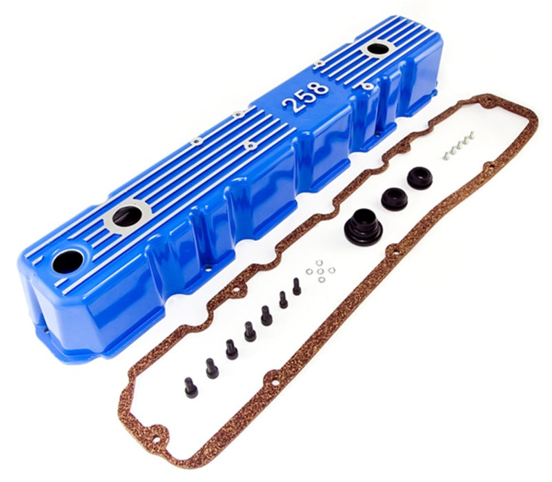 OMIX Valve Covers Omix Blue Aluminum Valve Cover 81-87 CJ & Wrangler