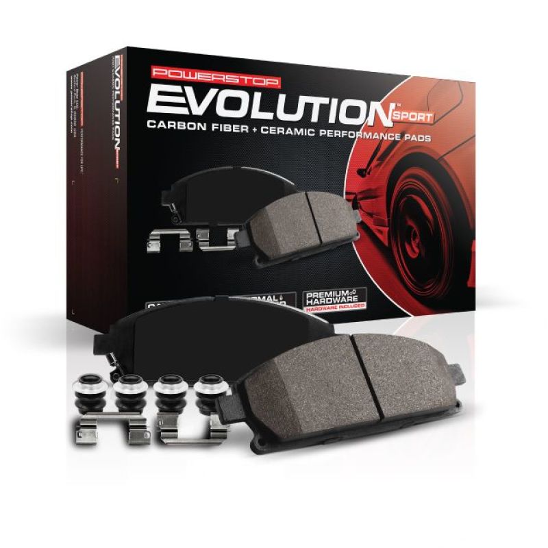 PowerStop Brake Pads - Performance Power Stop 16-19 Cadillac ATS Front Z23 Evolution Sport Brake Pads w/Hardware