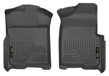 Load image into Gallery viewer, Husky Liners Floor Mats - Rubber Husky Liners 09-12 Ford F-150 Regular/Super/Super Crew Cab WeatherBeater Black Floor Liners