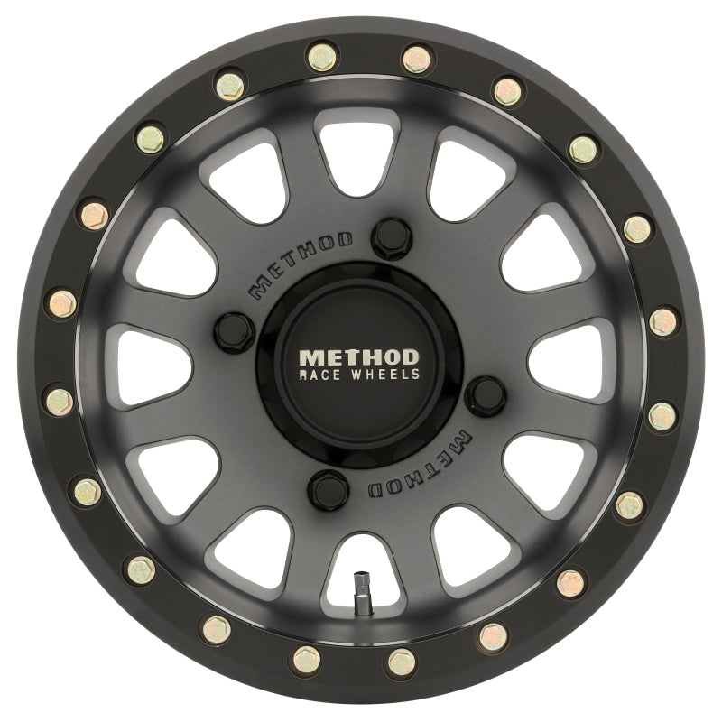 Method Wheels Wheels - Cast Method MR401 UTV Beadlock 15x7 4+3/+13mm Offset 4x136 106mm CB Titanium w/Matte Black Ring Wheel