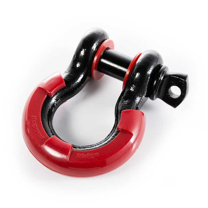 Rugged Ridge Shackle Kits Rugged Ridge Red 7/8in D-Ring Isolator Kit