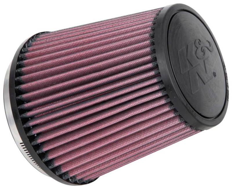 K&N Engineering Air Filters - Universal Fit K&N Filter Universal Rubber Filter Round Tapered 4.5in  Flange 5.875in Base 4.5 inch Top 6in  Height