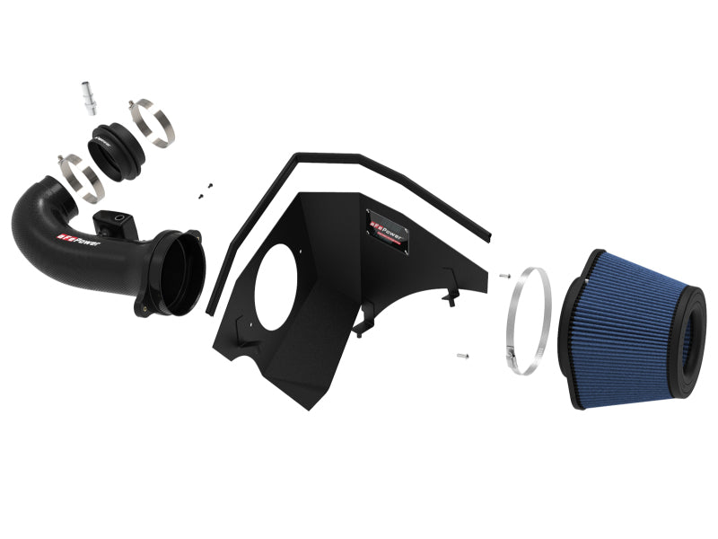 aFe Cold Air Intakes aFe 19-20 GM Trucks 5.3L/6.2L Track Series Carbon Fiber Cold Air Intake System With Pro 5R Filters