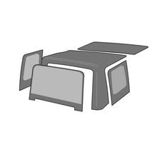 Load image into Gallery viewer, Rampage Soft Tops Rampage 1997-2006 Jeep Wrangler(TJ) OEM Replacement Top - Black Denim
