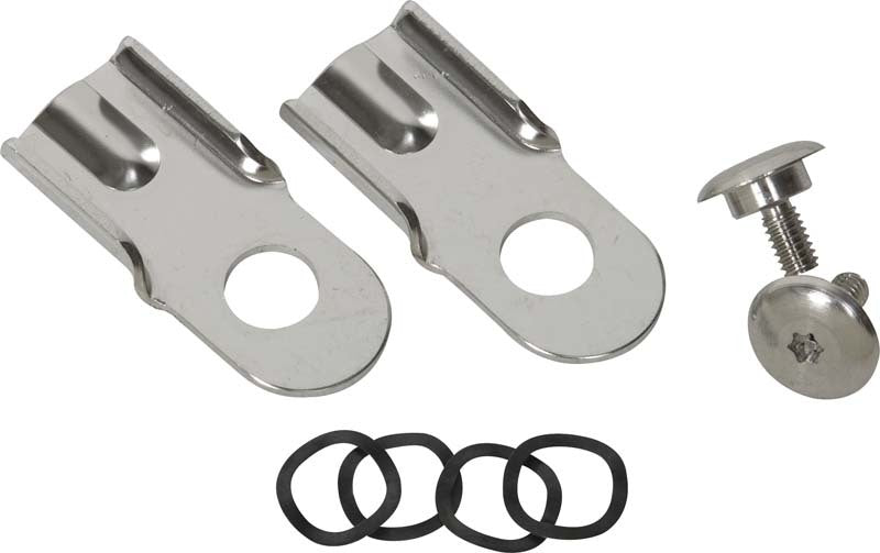 Kentrol Tailgate Accessories Kentrol 76-86 Jeep CJ8/CJ8 Tailgate Latch Pair CJ7/CJ8 - Polished Silver