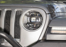 Load image into Gallery viewer, Rugged Ridge Light Covers and Guards Rugged Ridge 18-20 Jeep Wrangler JL / 2020 Jeep Gladiator JT Black Elite Headlight Guards Black