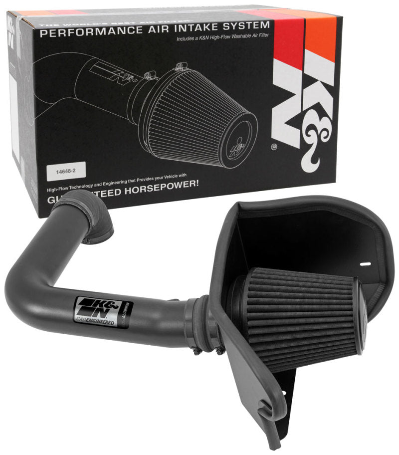 K&N Engineering Cold Air Intakes K&N 04-08 Ford F150 V8-5.4L/04-07 Ford Lobo 5.4L V8 Blackhawk Perf Intake Kit