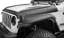 Load image into Gallery viewer, Bushwacker Body Armor &amp; Rock Rails Bushwacker 18-22 Jeep Wrangler 2/4dr / 20-22 Jeep Gladiator Trail Armor Hood Armor (3pc) - Tex. Blk
